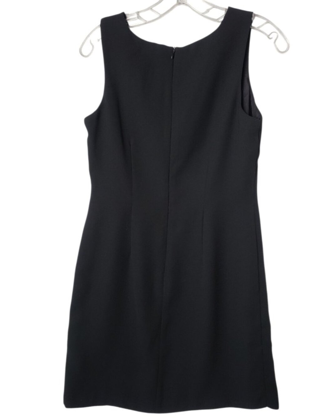 CDC Petites Vtg Sleeveless Sheath Dress W/Side Button Details Size Petite 8 - Picture 3 of 11